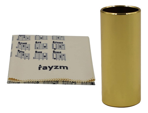 Rayzm Diapositiva De Guitarra De Acero Inoxidable Y Paño De 