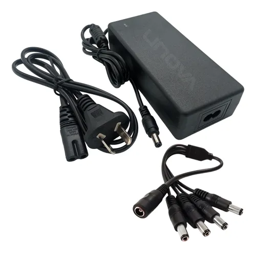 Fuente Para Camaras 12v 6amp + Divisor Multiple 1 A 4