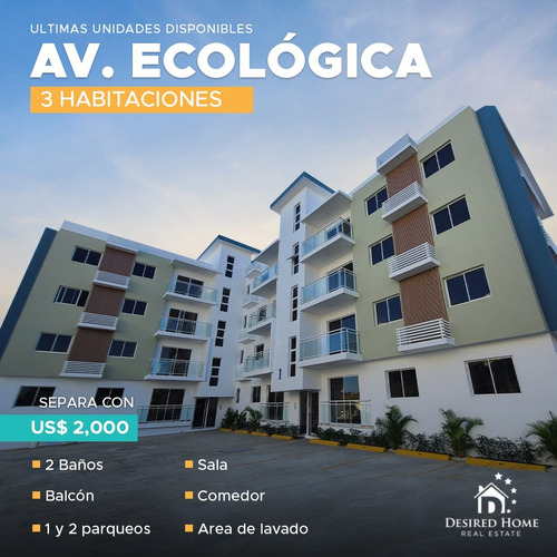 4to Nivel Con Terraza De Venta En El Residencial Mirador Del Este Próximo A La Av Ecológica