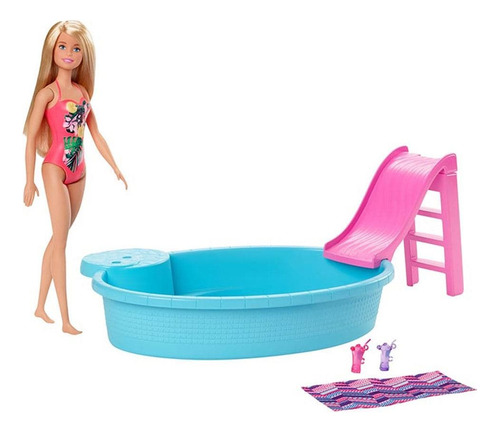 Barbie Con Piscina Alberca Mattel