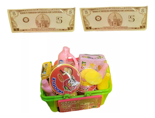 Caja Registradora Infantil Con Balanza Sonido Y Accesorios Color Rosa