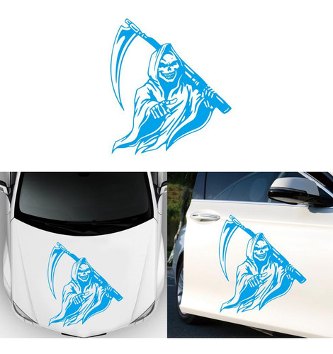 Etiqueta Engomada De La Decoración Del Coche De Azul