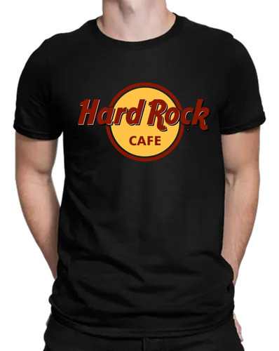 Camiseta Hard Rock Logo Hombre Algodón M1