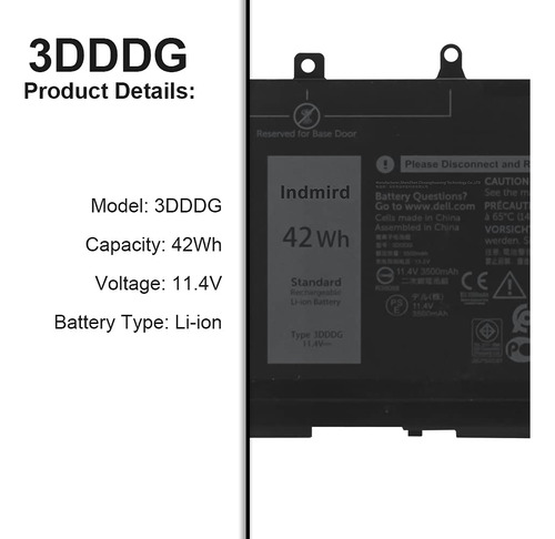 Bateria Dell 3dddg Latitude 42wh Nueva