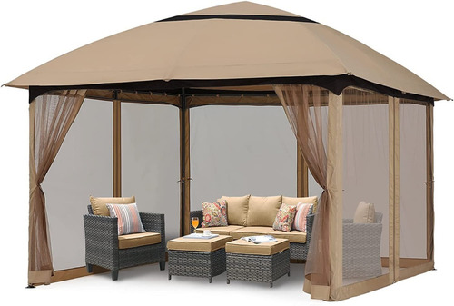 Glorieta De Jardin Para Exteriores Color Beige Mastercanopy