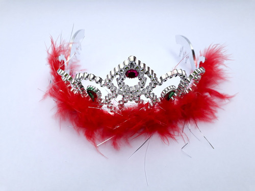 Coroa De Princesa Infantil Para Festa Marabu -12 Un Vermelho