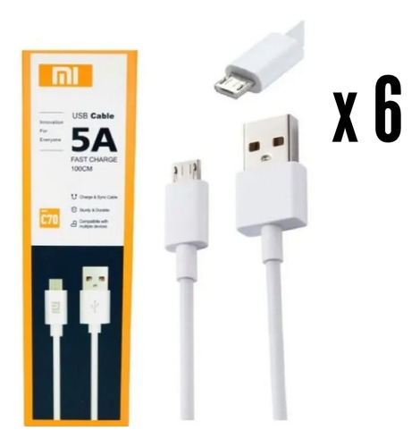 Cable Usb Micro 5a Mi X 6und