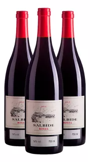 Vinho Espanhol Salbide Rioja Tinto 750ml - 3 Garrafas