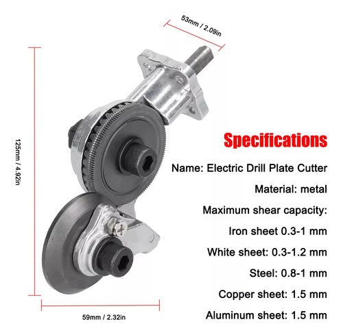Para Cortador Auxiliar Eléctrico Taladro Para Planchas De