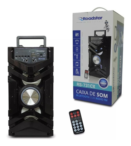 Caixa De Som Rs-731cx 2 Alto Falante 4'' 10w Rms Roadstar.