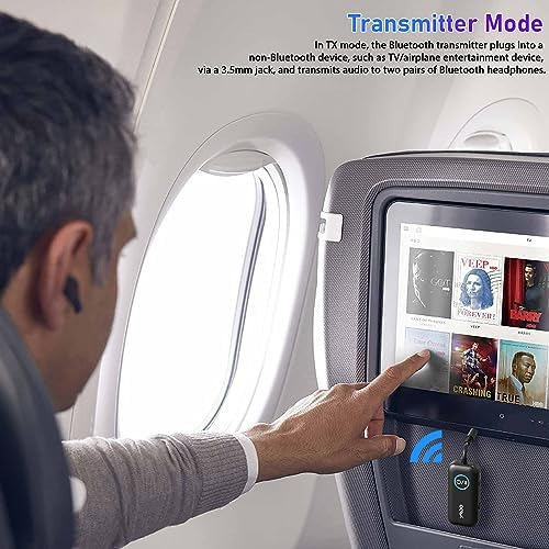 Ymoo Transmisor Receptor Bluetooth 5.3 Para Hasta 2 Auricula