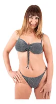 Comprar Bikini Mujer Colaless Top Con Frunce Malla Traje De Baño