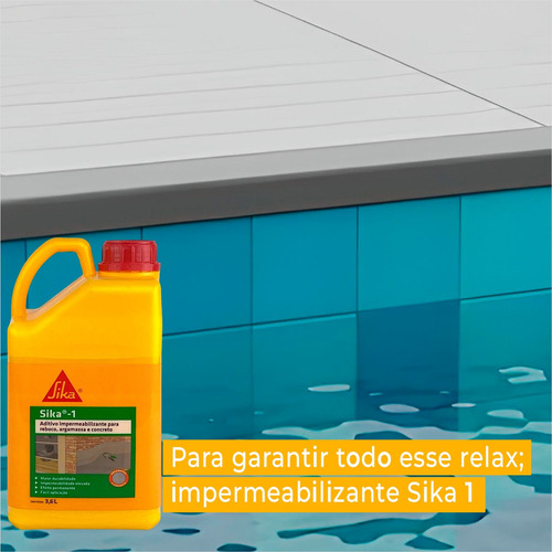 Aditivo Impermeabilizante Sika-1 Proteção P/ Argamassas 3,6l