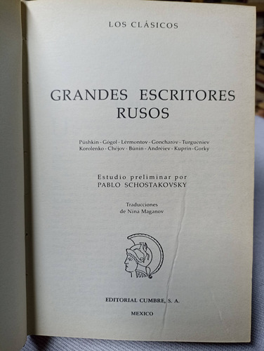 Libro / V.v.a.a. - Los Clásicos Grandes Escritores Rusos (Usado)