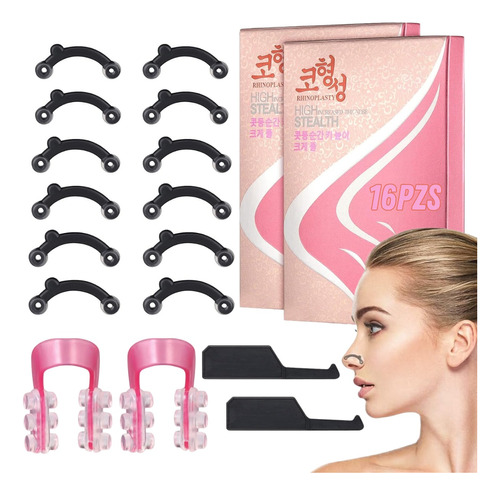 Respingadores De Nariz Corrector Nasal 6 Pares Y Clip Nariz