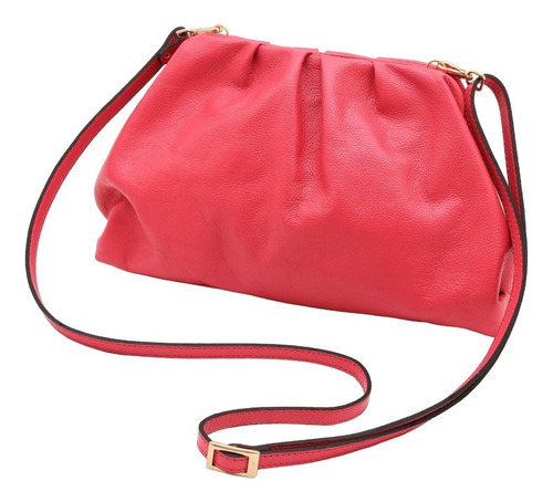 Bolsa Carteira Clutch Feminina Couro Mariart Mini Mari Cor Pink