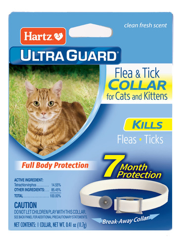 Hartz Ultraguard - Collar Antipulgas Y Garrapatas Para Gato.