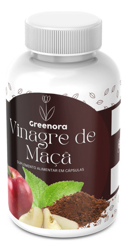 Vinagre De Maça Concentrado 120 Capsulas De 500mg Organico