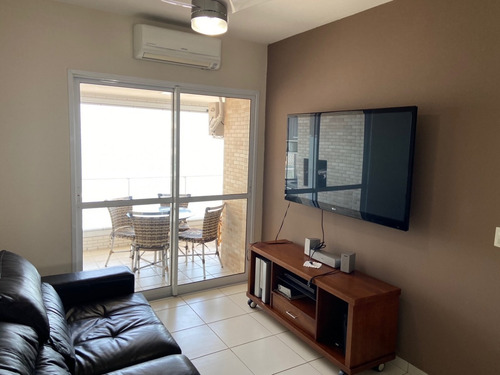Praia Grande, Costa Do Sol, Apartamento 2 Dormitórios, Andar Alto Mobiliado