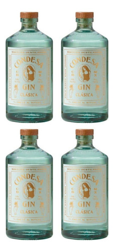 Pack De 4 Ginebra Condesa Clasica 750 Ml