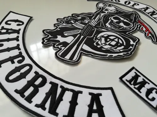 Sons Of Anarchy California Mc Parche Bordado Tamaño Espalda