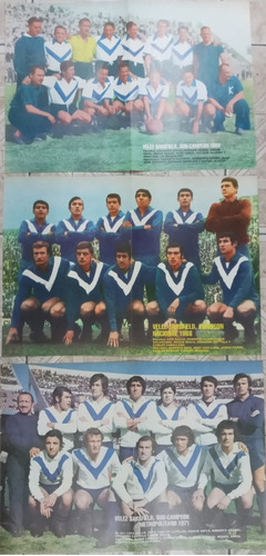 Imagen 1 de 2 de Poster Velez Sarsfield * Campeon Y Sub-campeon 1953 A 1971 *