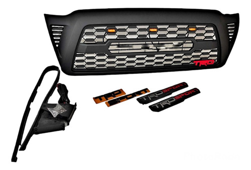 Parrilla Toyota Tacoma 2005-2011 Trd Pro Sport Kit Emblemas