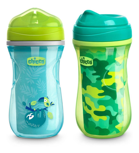 Imagen 2 de 2 de Chicco Vaso Insulated Rim Cup, Unisex 12+ (2 Piezas)