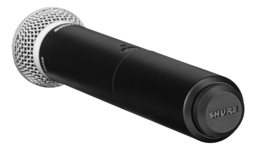 Sistema Inalámbrico Vocal Shure Blx24/pg58 Micrófono M15 Color Negro