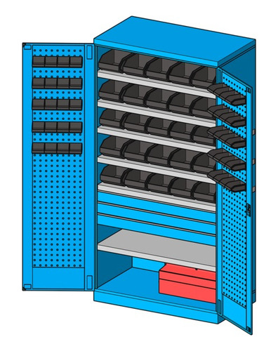 Armario Storage Compat 102x55x200cm Para 800 Kg Faa140356