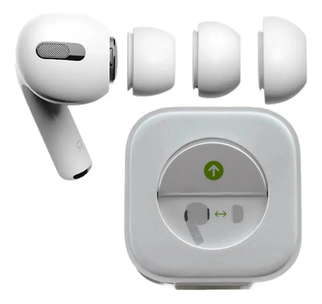 Kit 2 Pares Borrachinha Com Caixa Compatível AirPods Pro 1 2 - 2 G