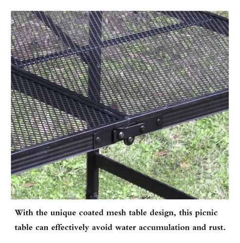 Mesa Plegable Portátil Para Acampar Con Altura Ajustable