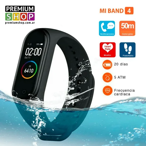 Xiaomi Mi Band 4 Smart Watch Reloj Deportivo + Malla + Film