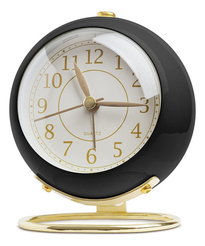 Relógio De Mesa Pequeno Despertador Analógico Vintage