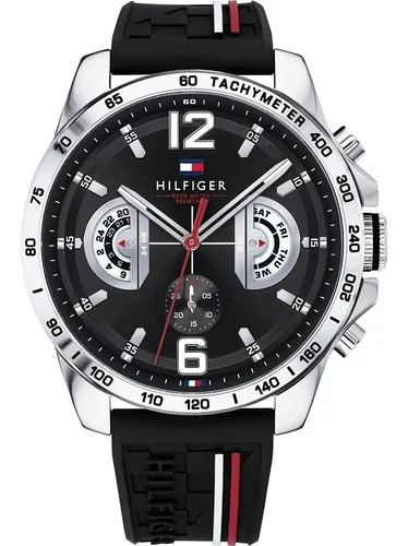 Reloj Hombre Tommy Hilfiger 1791943 Negro Plateado 