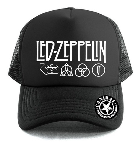 Gorras Trucker Led Zeppelin Remeras Estampadas Canibal