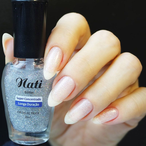 Imagem 2 de 2 de Esmalte Nati 5free Chuva De Prata - 8 Ml - Kit Com 6 Frascos