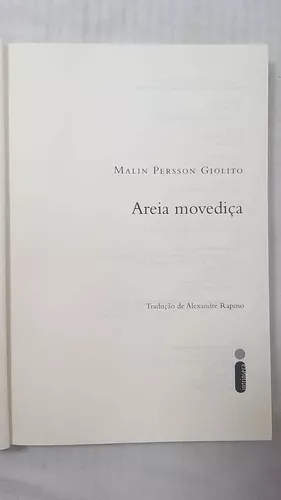 Livro: Areia Movediça - Malin Persson Giolito