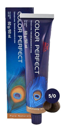 Wella Color Perfect 5/0 Castanho Claro - Tintura 60g