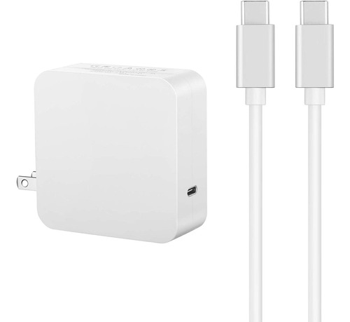 C Usb Adaptador De Corriente Del Cargador De 65w Con Us...