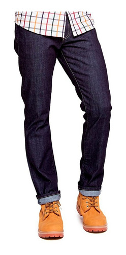 Jeans Corte Regular Mezclilla Oscura 81sw