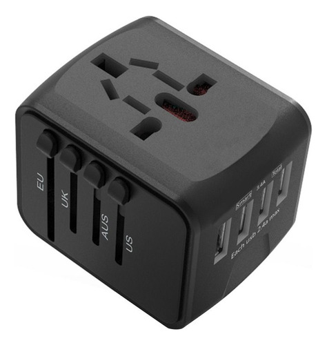 Adaptador De Cargador Multiconector De 4 Puertos Usb Univers