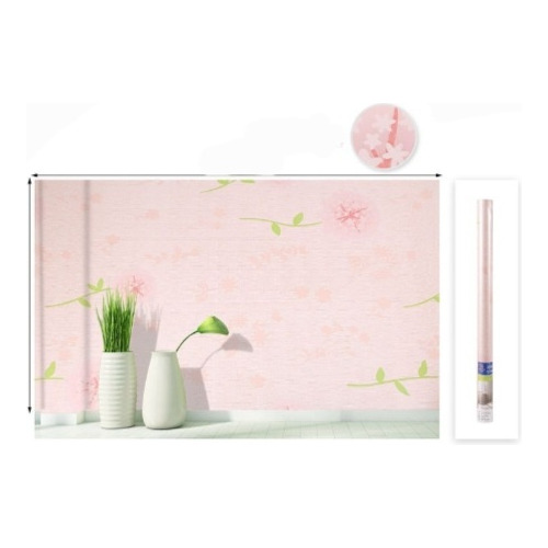 Papel Tapiz Autoadhesivo Color Rosado 1 Unidad 10mx60cm..