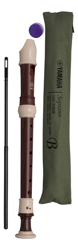 Flauta soprano barroca Yamaha YRS-312biii marrom