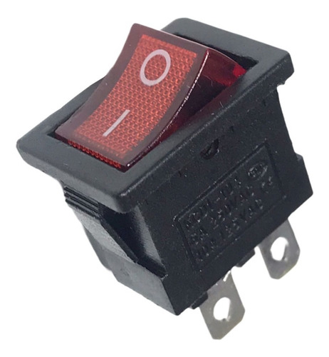 5 Unidades Llave Tecla  4 Pines Roja C/luz Chica  220v 6a