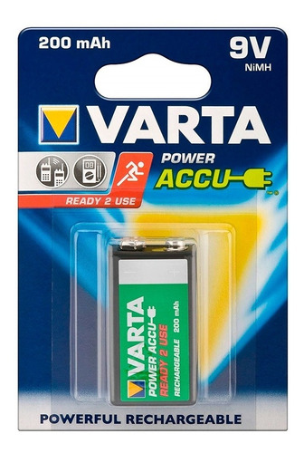 Bateria Varta 9v Recargable 200mah