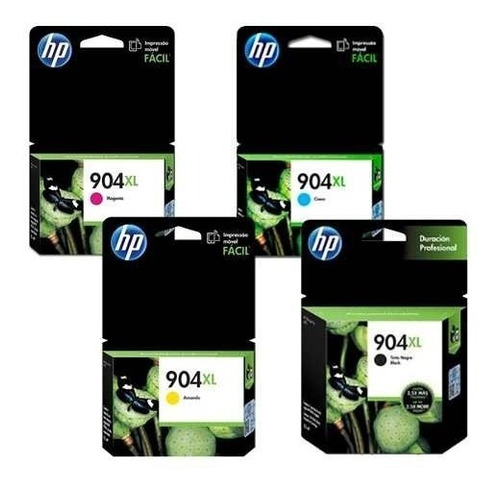 Cartucho Hp 904xl Combo 4 Colores P/ 6970 6962 6951 Origin