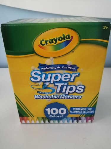 Plumones Lavables Crayola Supertips 100