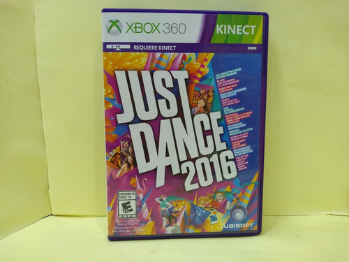 Just Dance 2016 Para Xbox 360, Físico, Usado, No Manual.