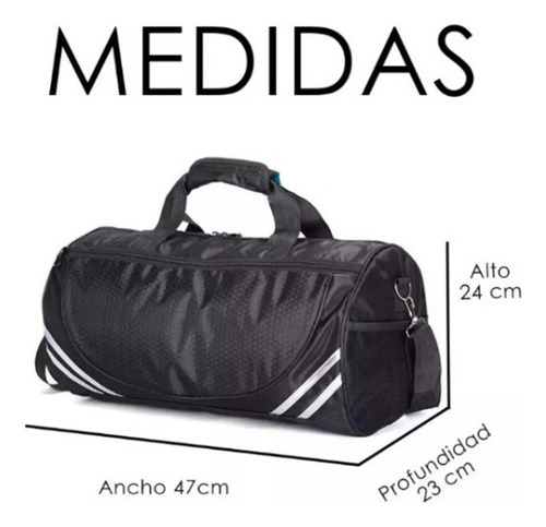Maleta Deportiva Gym Viaje Mochila Franjas Colores De Moda